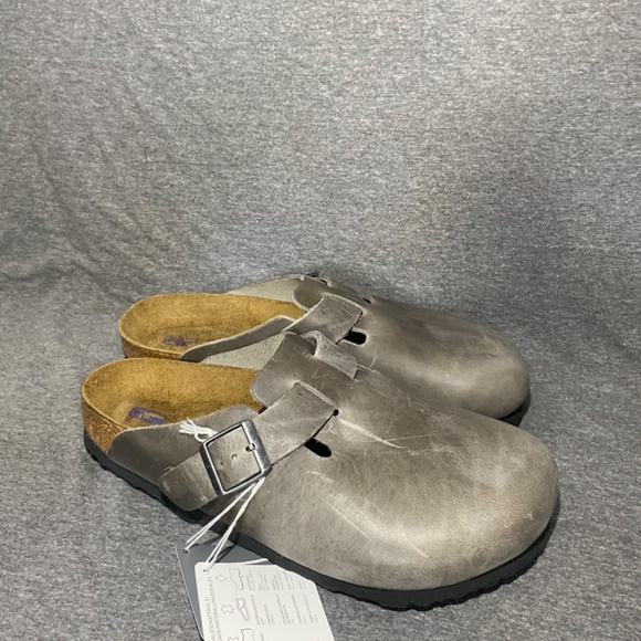 Birkenstock Boston Clogs Oiled Leather Sandals - Picture 3 of 7